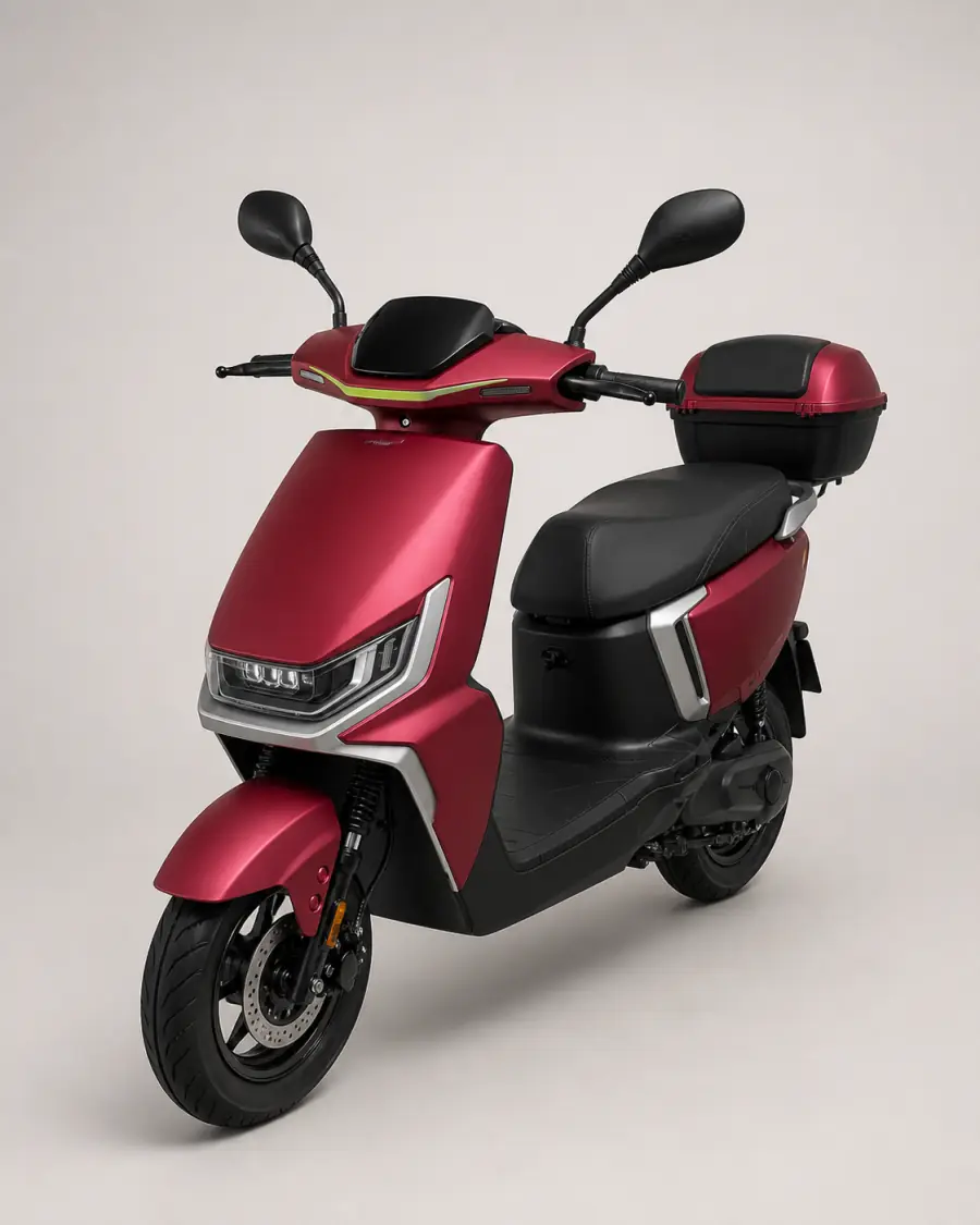 Scooter elétrica citadina limitada a 25 quilómetros por hora